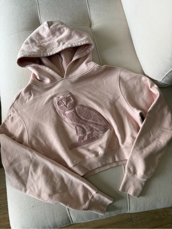 OVO Sweaters - OVO pink embroidered hoodie